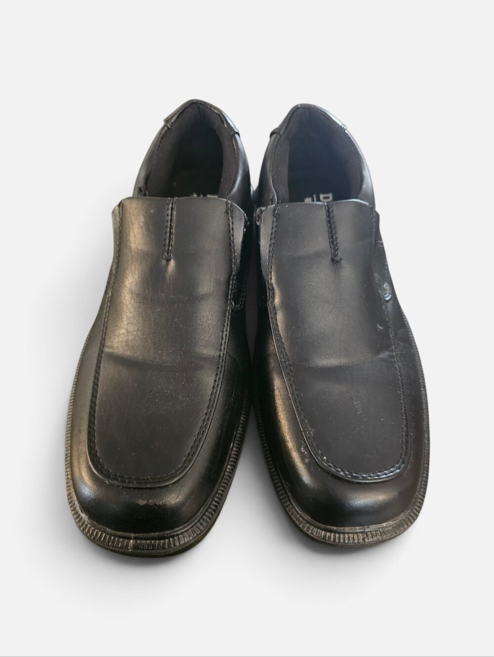 Deer Stags 902 Collection Memory Foam Black Slip-On Leather Loafers